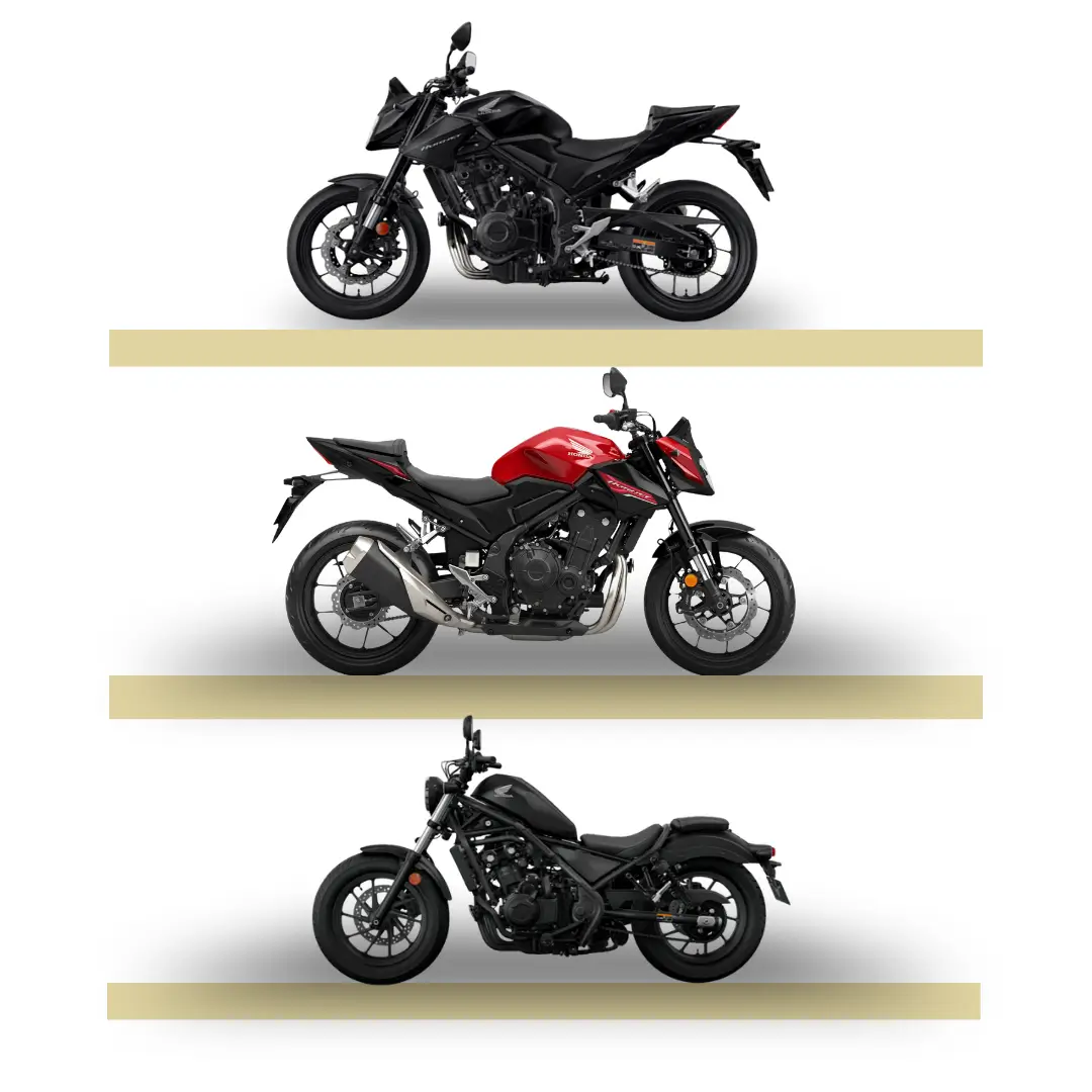 CB500 Hornet e CMX500 Rebel